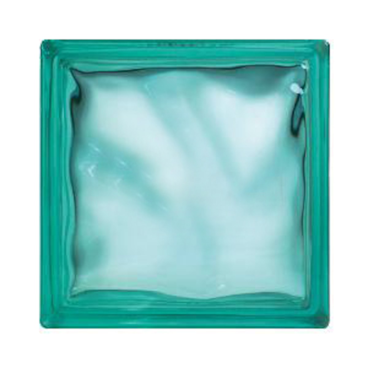Luxfera Glassblocks turquoise 19x19x8 cm mat 1908WTURQUOISE Glassblocks