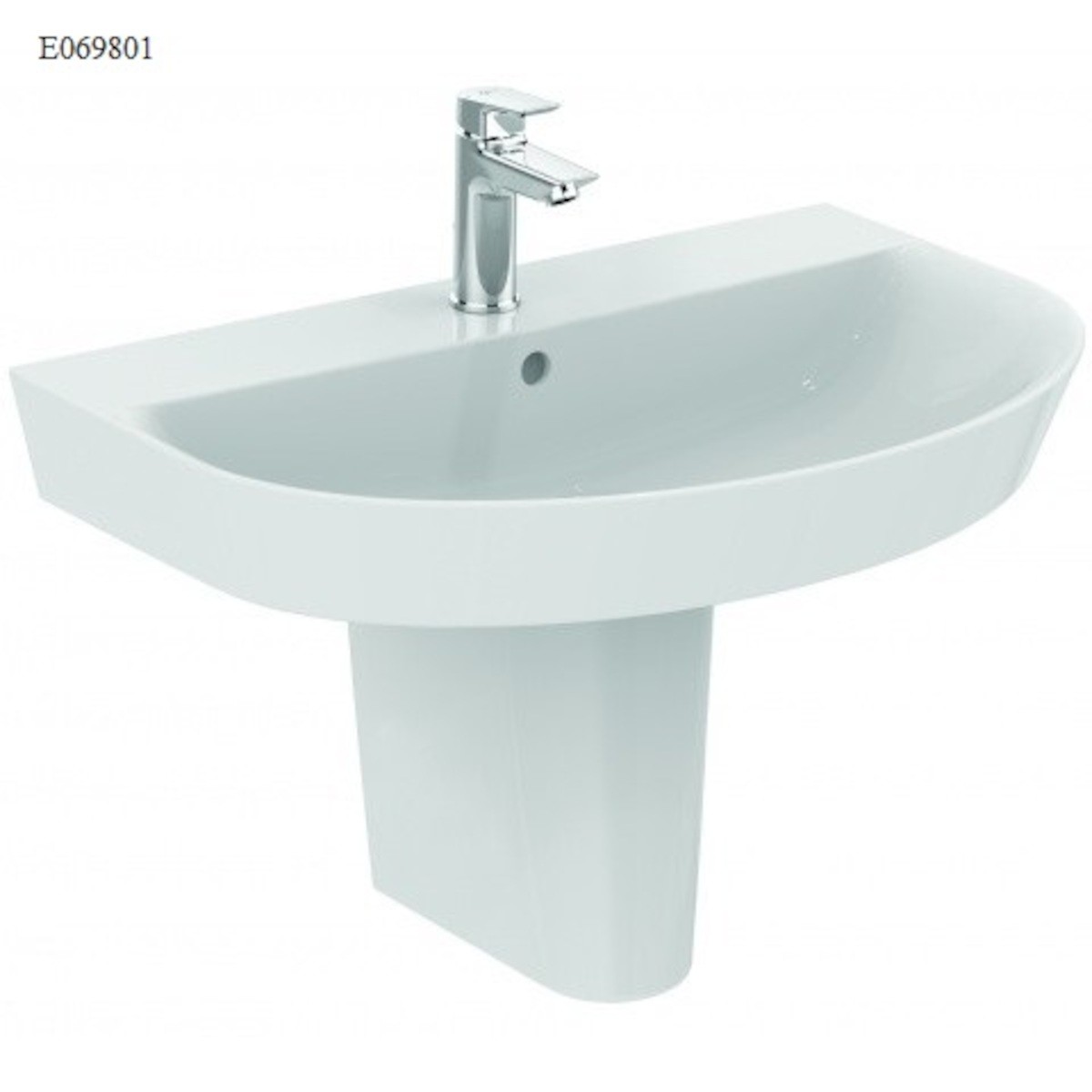 Umyvadlo Ideal Standard Connect Air 55x46 cm otvor pro baterii uprostřed E069801 Ideal Standard