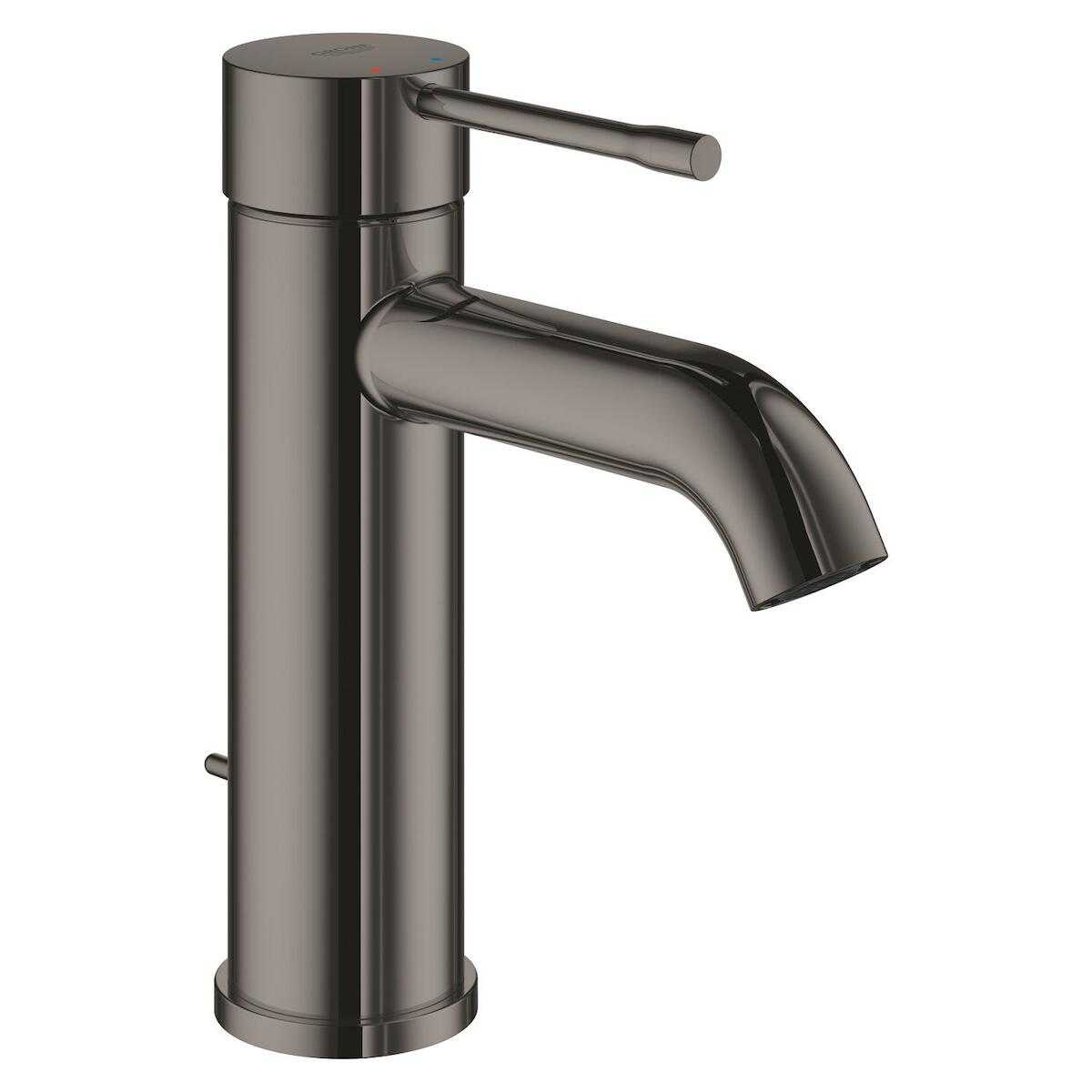 Umyvadlová baterie Grohe Essence New s výpustí Hard Graphite 23589A01 Grohe