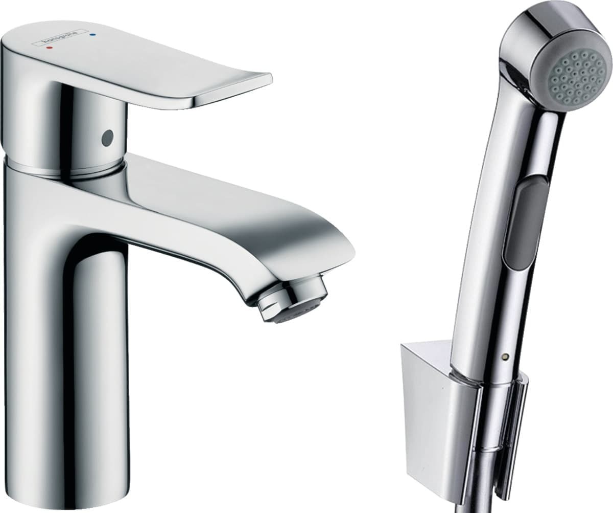 Umyvadlová baterie Hansgrohe Metris s bidetovou sprškou chrom 31285000 Hansgrohe