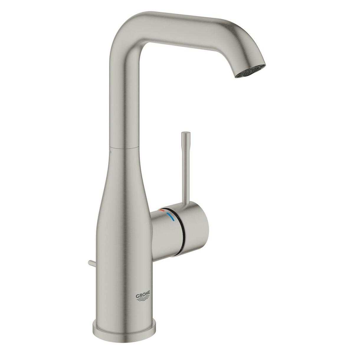 Vysoká umyvadlová baterie Grohe Essence New s otočným raménkem supersteel 32628DC1 Grohe