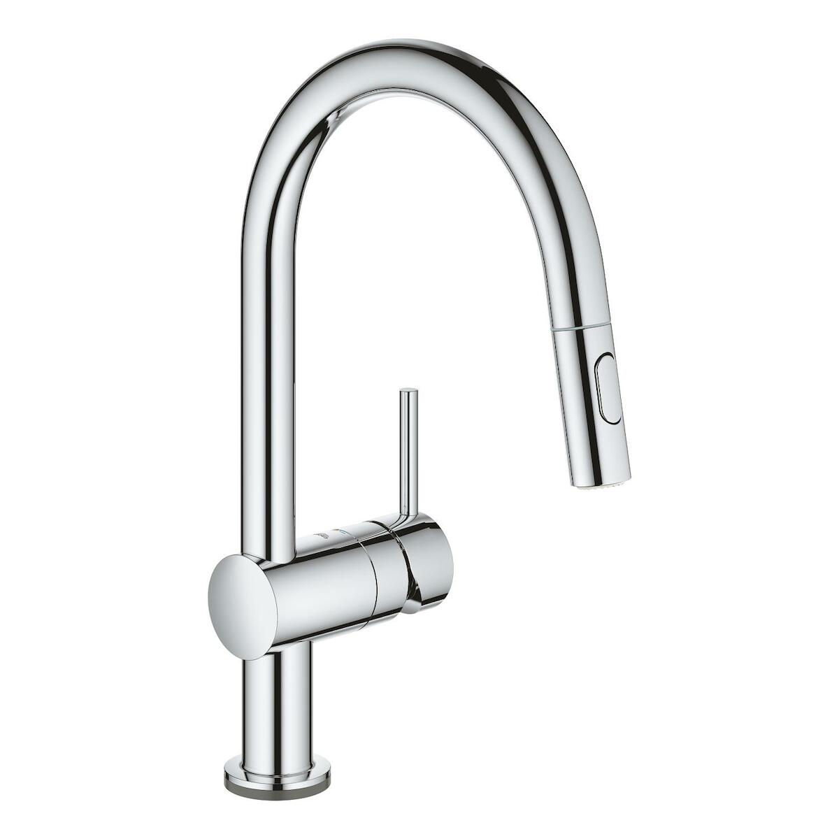 Dřezová baterie Grohe Minta Touch s vytahovací sprškou chrom 31358002 Grohe