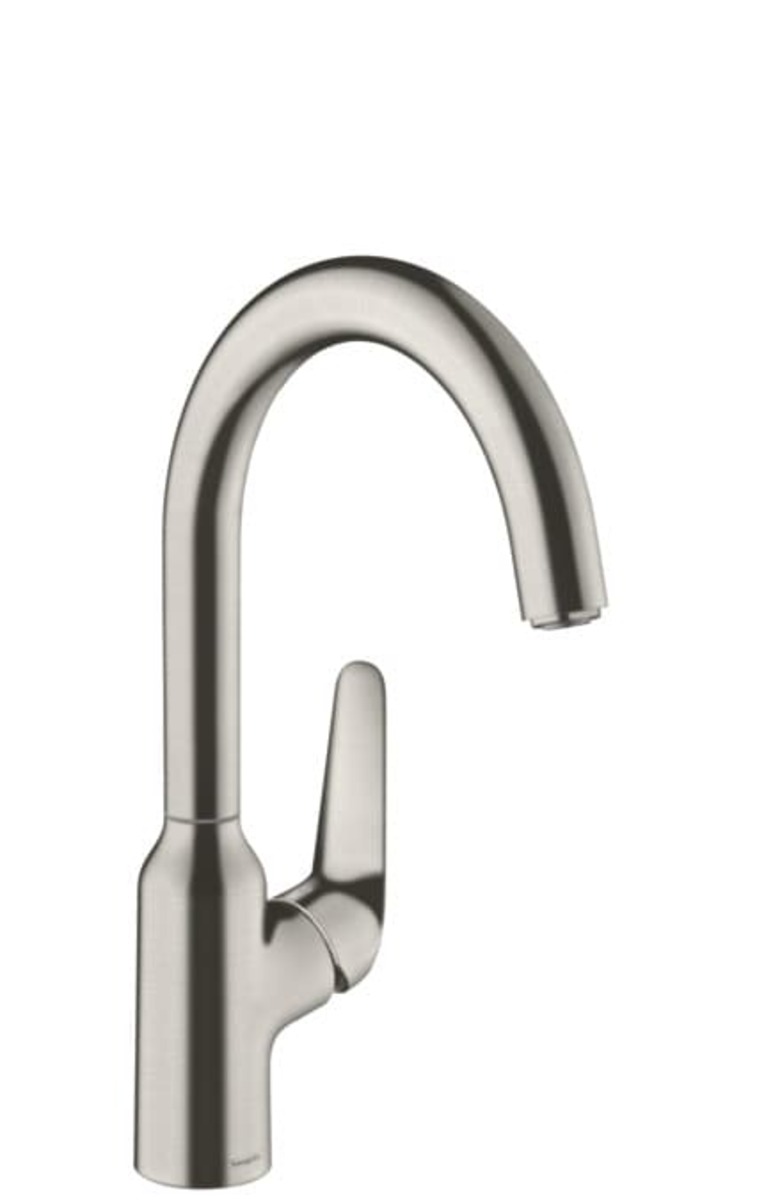 Dřezová baterie Hansgrohe Focus s otočným ramínkem vzhled nerezu 71802800 Hansgrohe