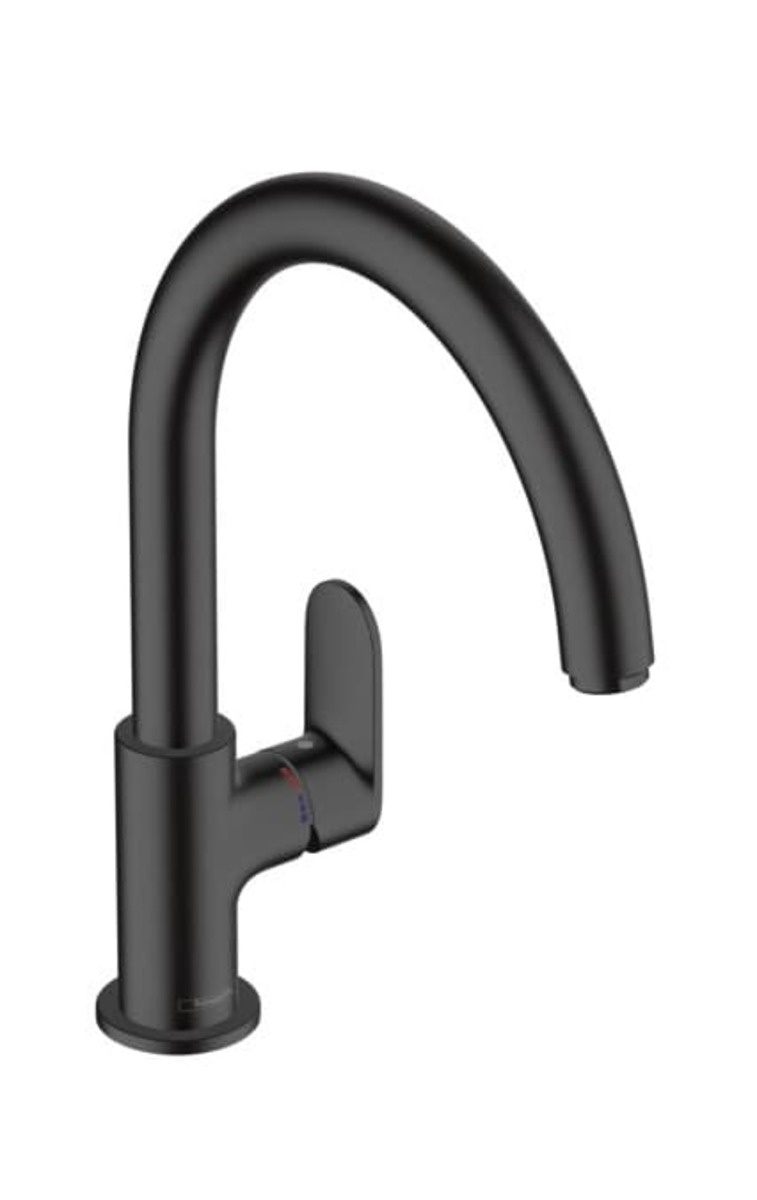 Dřezová baterie Hansgrohe Vernis Blend M35 s otočným ramínkem černý mat 71870670 Hansgrohe