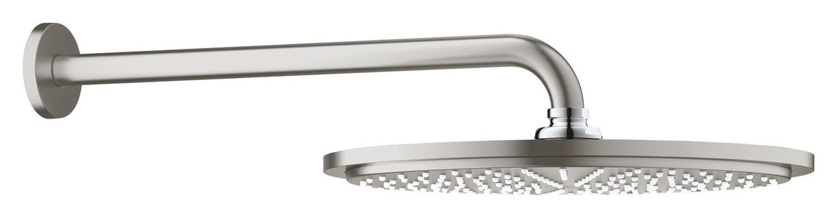 Hlavová sprcha Grohe Rainshower Cosmopolitan Metal včetně sprchového ramena supersteel 26066DC0 Grohe