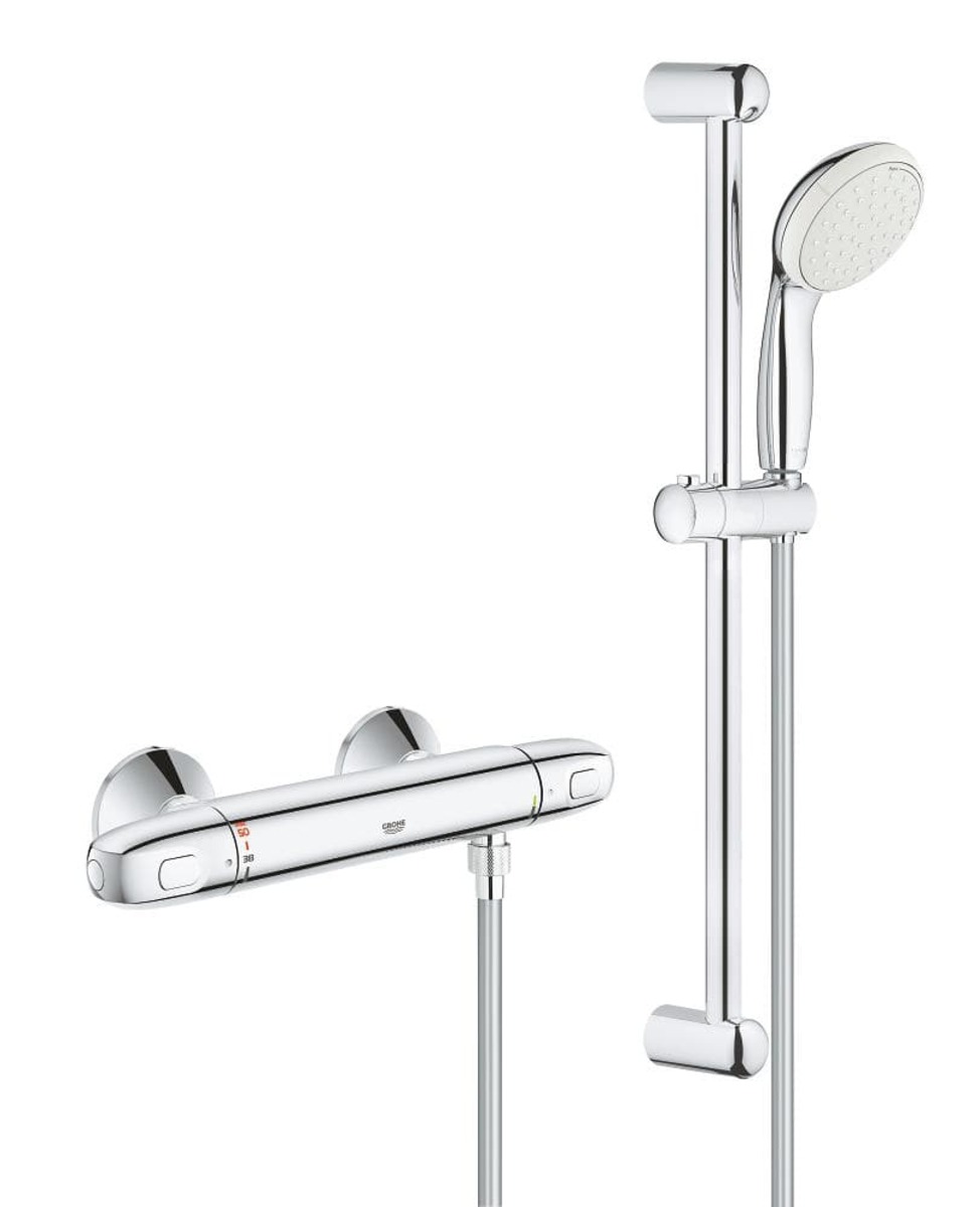 Sprchová baterie Grohe Grohtherm 1000 New se sprchovým setem 150 mm chrom 34557001 Grohe