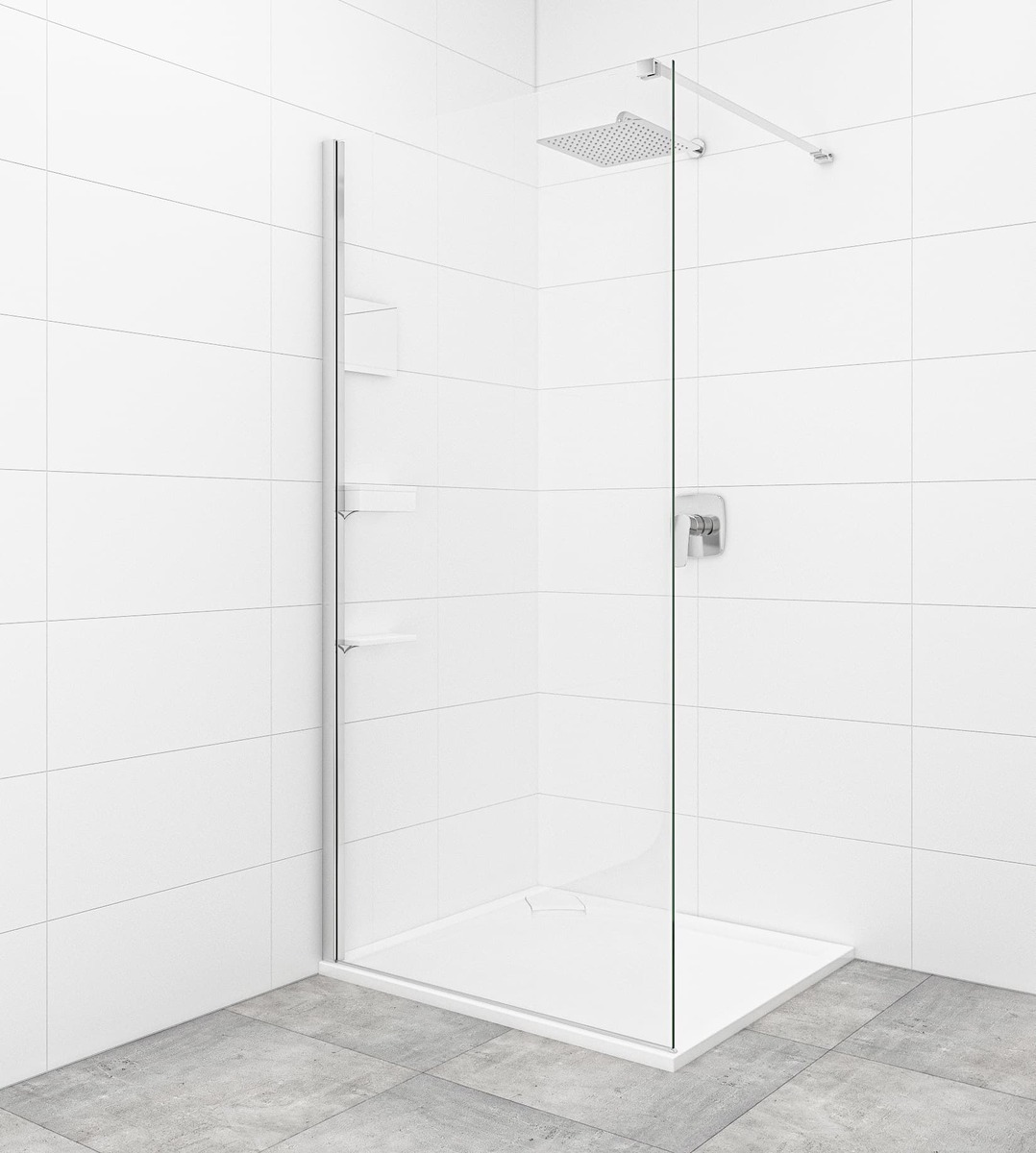 Sprchová zástěna Walk-in 100 cm SAT SATBWI100PRDOPL SAT