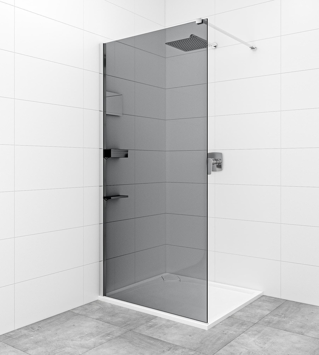 Sprchová zástěna Walk-in 110 cm SAT SATBWI110KSPRDOPL SAT