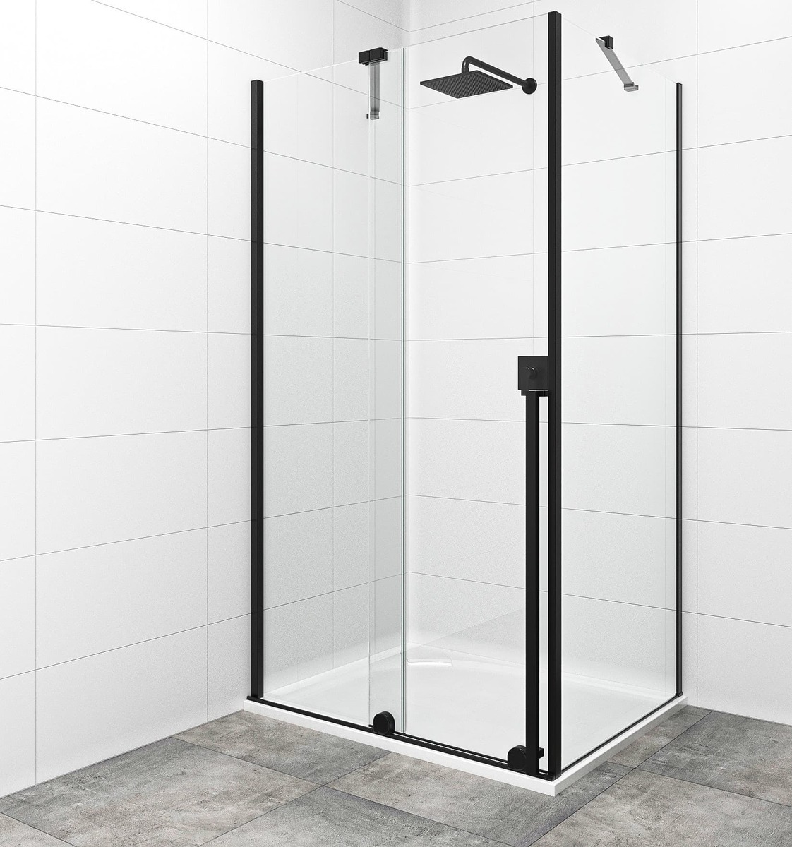 Sprchový kout obdélník 120x90 cm SAT Walk-In Xmotion SATBWIXM120STE90C SAT