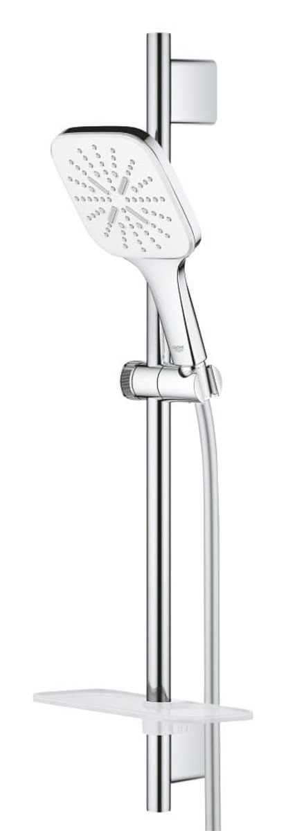 Sprchový set Grohe Rainshower SmartActive Cube na stěnu s poličkou měsíční bílá 26584LS0 Grohe