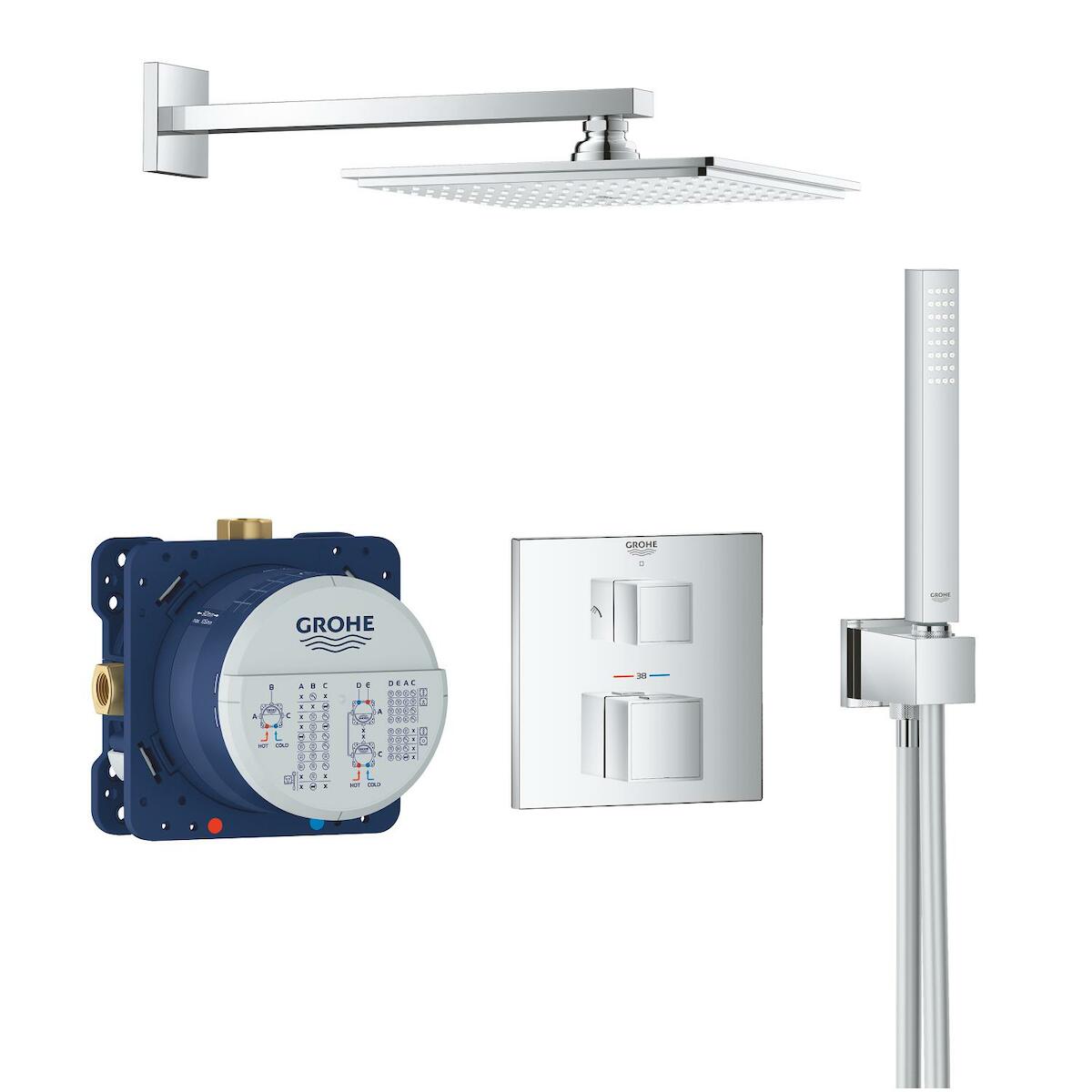 Sprchový systém Grohe Grohtherm Cube včetně podomítkového tělesa chrom 34741000 Grohe