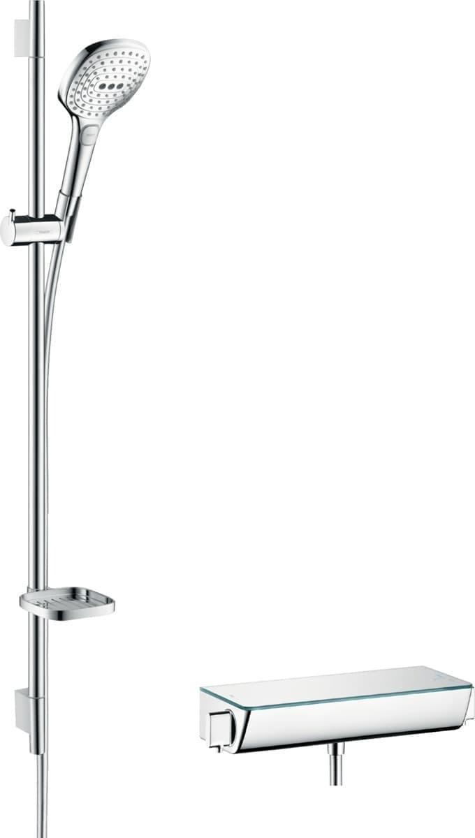 Sprchový systém Hansgrohe Raindance Select E na stěnu s termostatickou baterií chrom 27039000 Hansgrohe