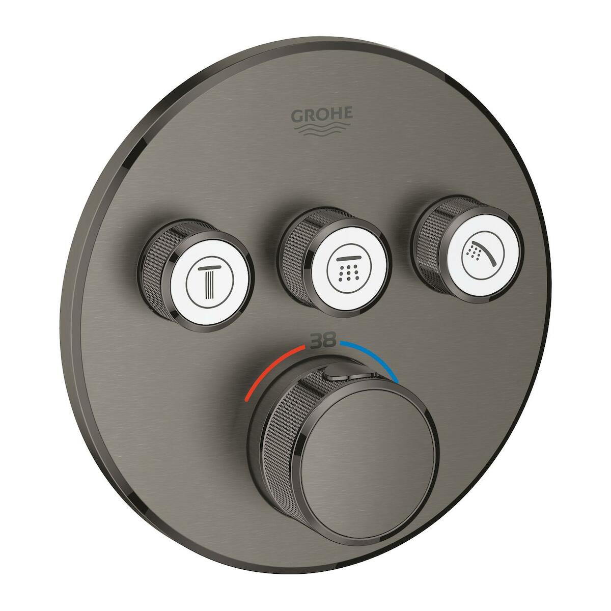 Termostat Grohe Smart Control s termostatickou baterií Brushed Hard Graphite 29121AL0 Grohe