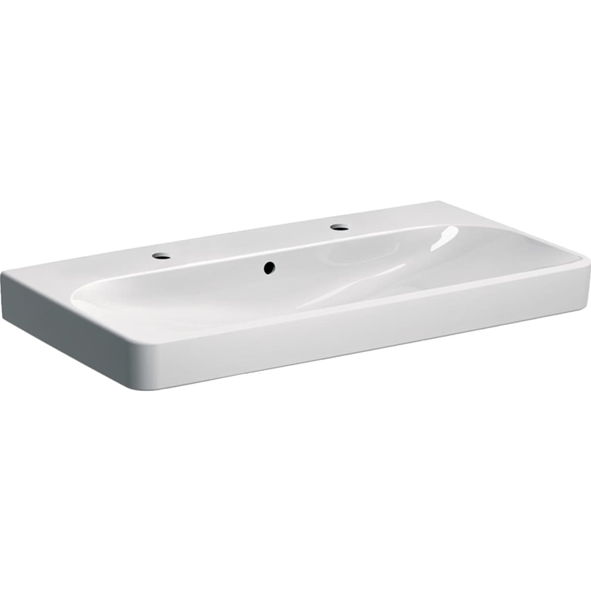 Umyvadlo Geberit Smyle Square 90x48 cm dva otvory pro baterii 500.252.01.1 Geberit