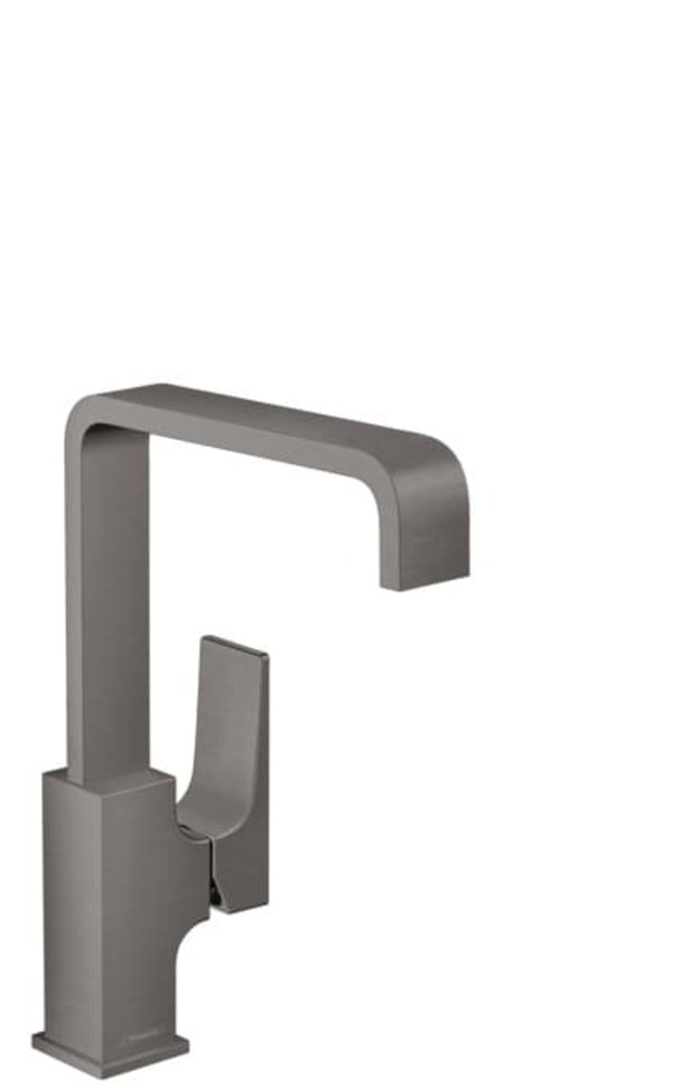 Umyvadlová baterie Hansgrohe Metropol s clic-clacem kartáčovaný černý chrom 32511340 Hansgrohe