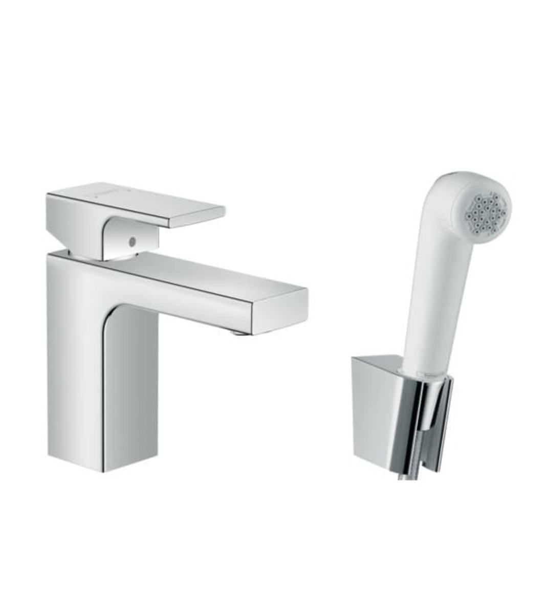 Umyvadlová baterie Hansgrohe Vernis Shape s bidetovou sprškou chrom 71216000 Hansgrohe