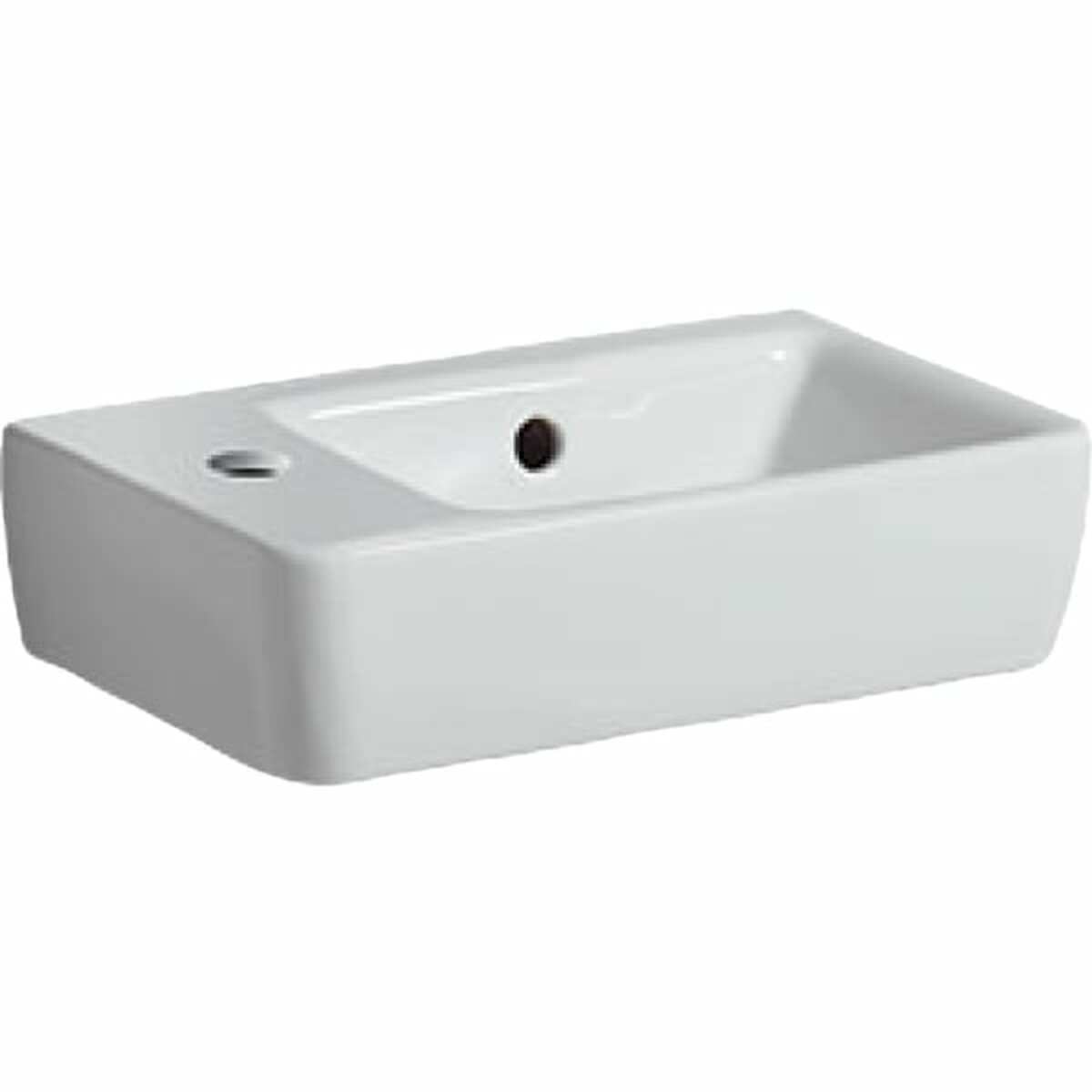 Umývátko Geberit Selnova 40x25 cm otvor pro baterii vlevo 501.518.00.1 Geberit