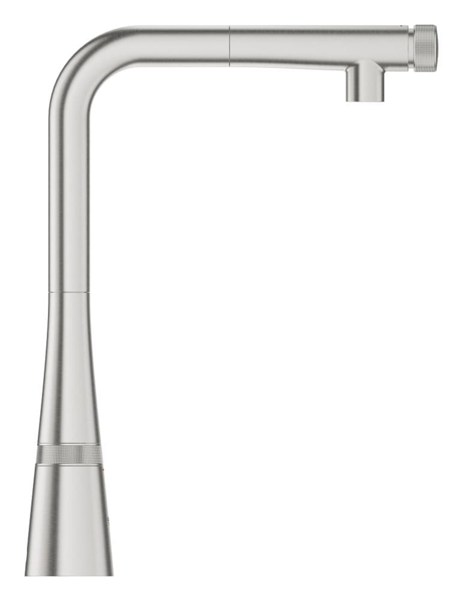 Dřezová baterie Grohe Zedra SmartControl s otočným raménkem supersteel 31593DC2 Grohe