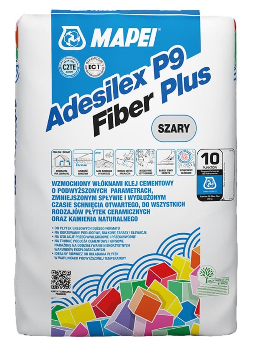 Lepidlo Mapei Adesilex P9 Fiber Plus šedá 25 kg ADESILEXP9FIBER Mapei