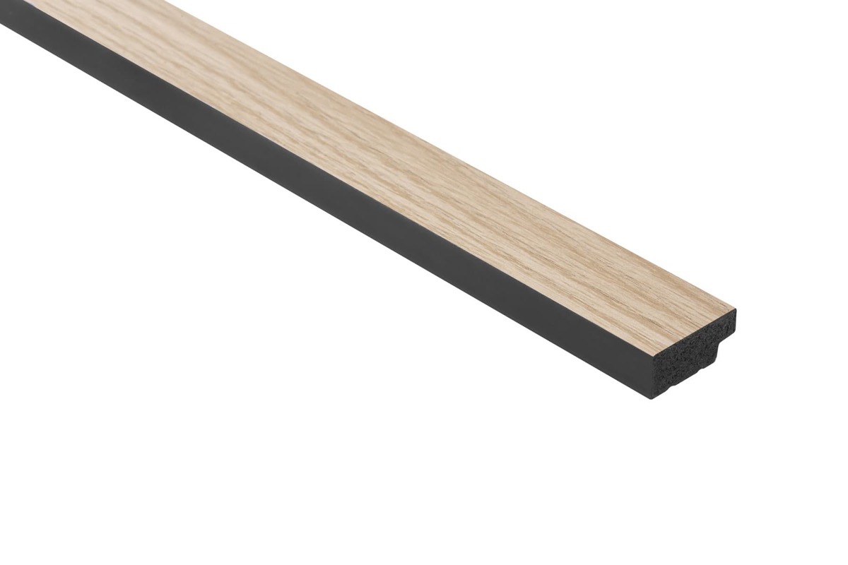 Obkladová lamela levé ukončení Fineza Slat Medium Light oak 270x3