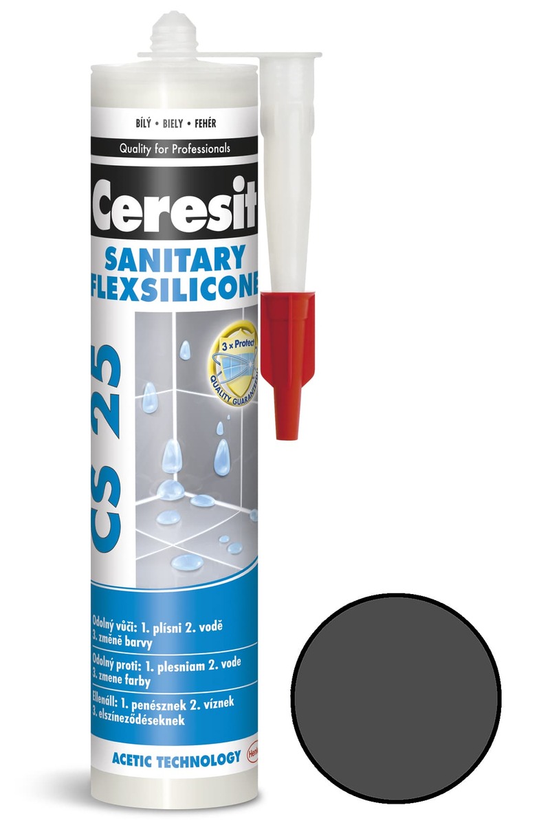 Silikon Ceresit CS 25 graphite 280 ml CS2516 Ceresit