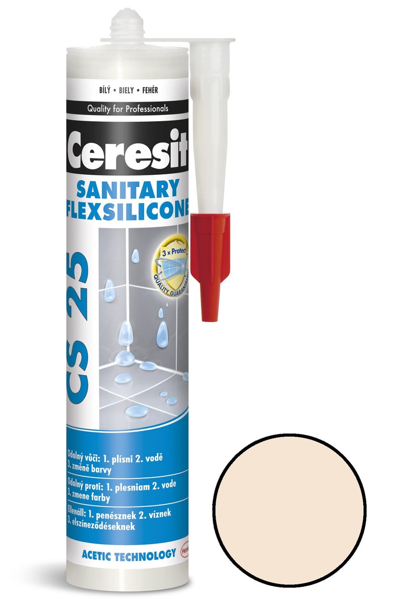 Silikon Ceresit CS 25 natura 280 ml CS2541 Ceresit