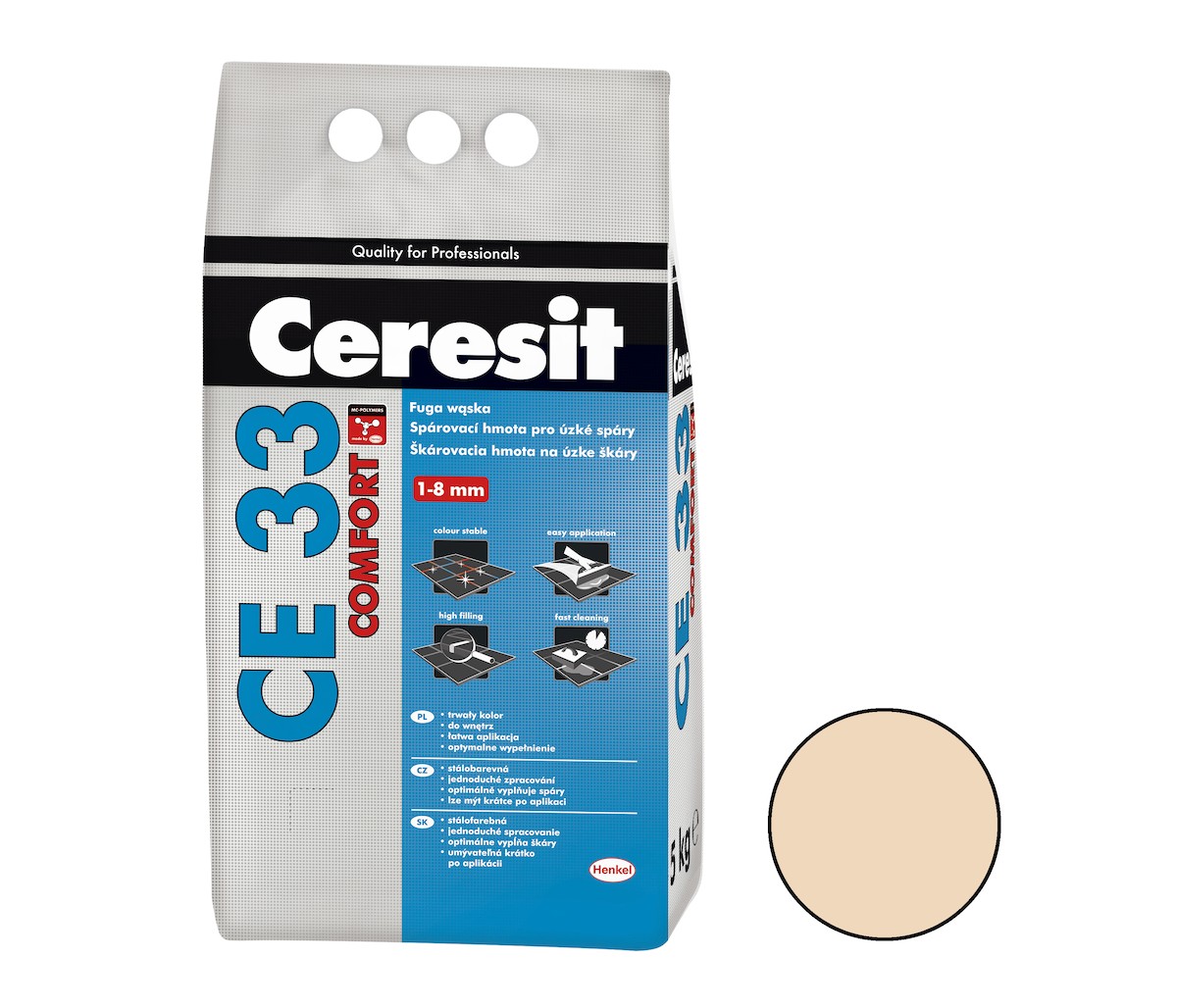 Spárovací hmota Ceresit CE 33 caramel 5 kg CG2A CE33546 Ceresit