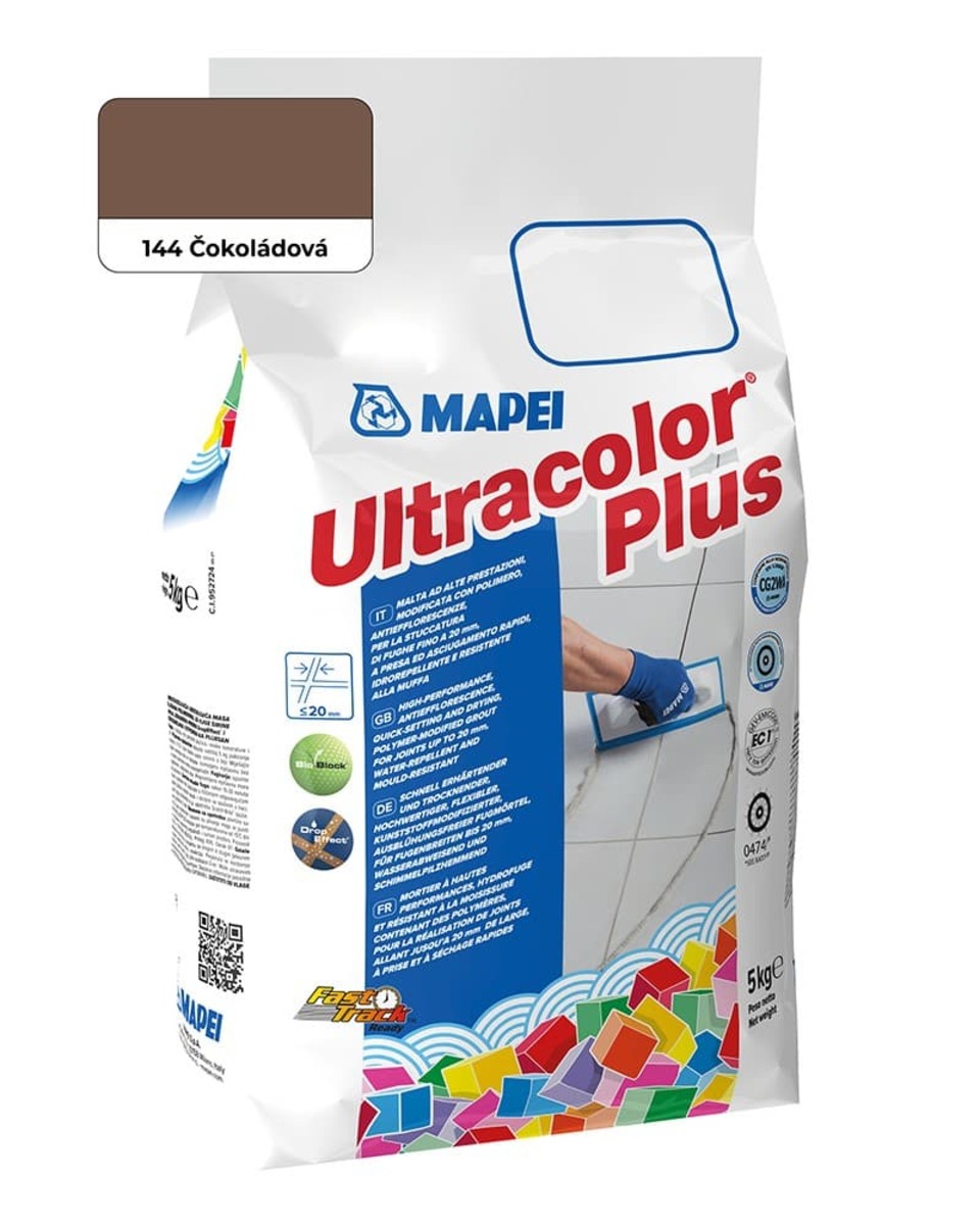 Spárovací hmota Mapei Ultracolor Plus čokoládová 5 kg CG2WA MAPU144 Mapei