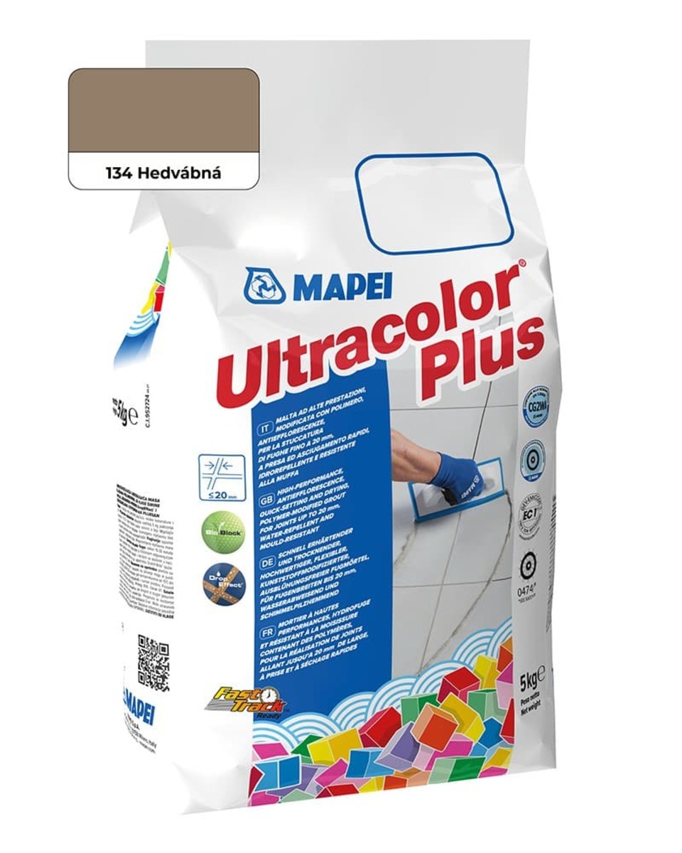 Spárovací hmota Mapei Ultracolor Plus hedvábná 5 kg CG2WA MAPU134 Mapei