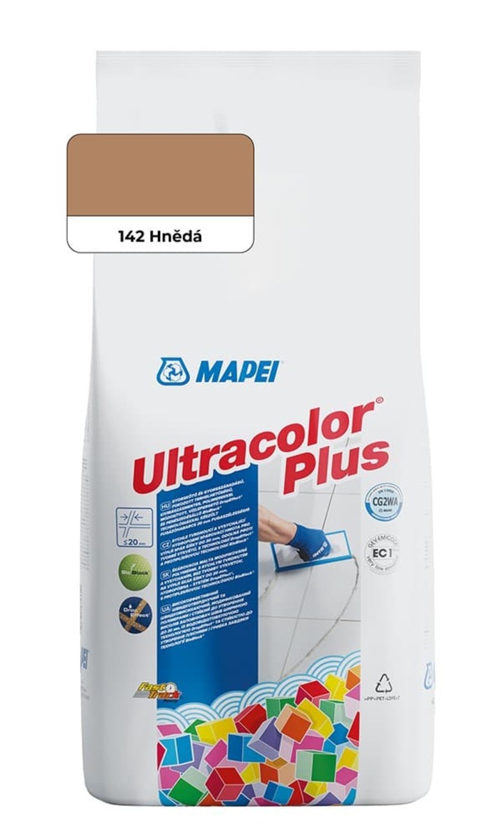 Spárovací hmota Mapei Ultracolor Plus hnědá 2 kg CG2WA MAPU2142 Mapei