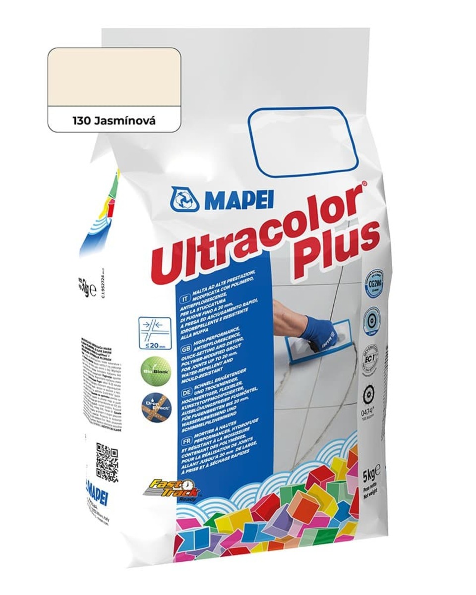 Spárovací hmota Mapei Ultracolor Plus jasmín 5 kg CG2WA MAPU130 Mapei