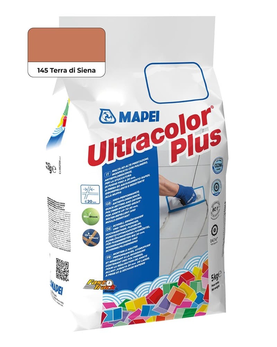 Spárovací hmota Mapei Ultracolor Plus terra di siena 5 kg CG2WA MAPU145 Mapei