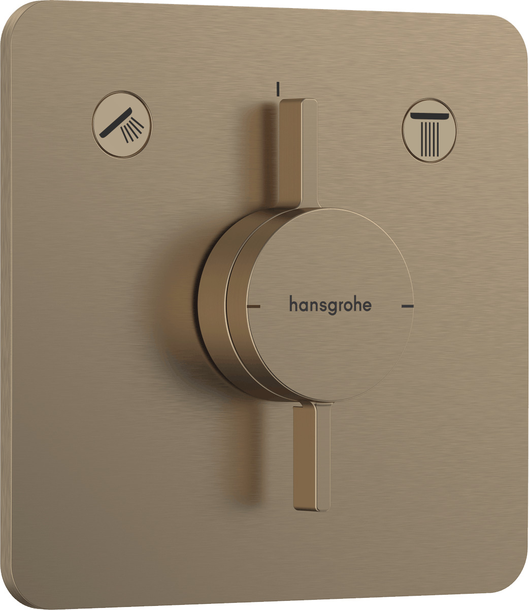 Vanová baterie Hansgrohe DuoTurn Q bez podomítkového tělesa kartáčovaný bronz 75414140 Hansgrohe