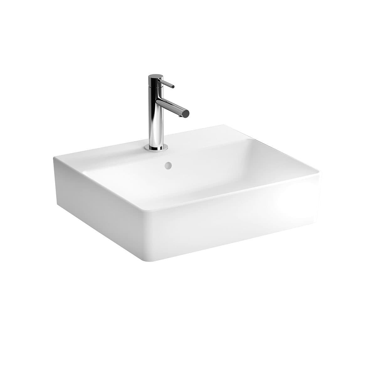 Závěsné umyvadlo Vitra Nuo 50x44 cm otvor pro baterii uprostřed 7431-003-0001 Vitra