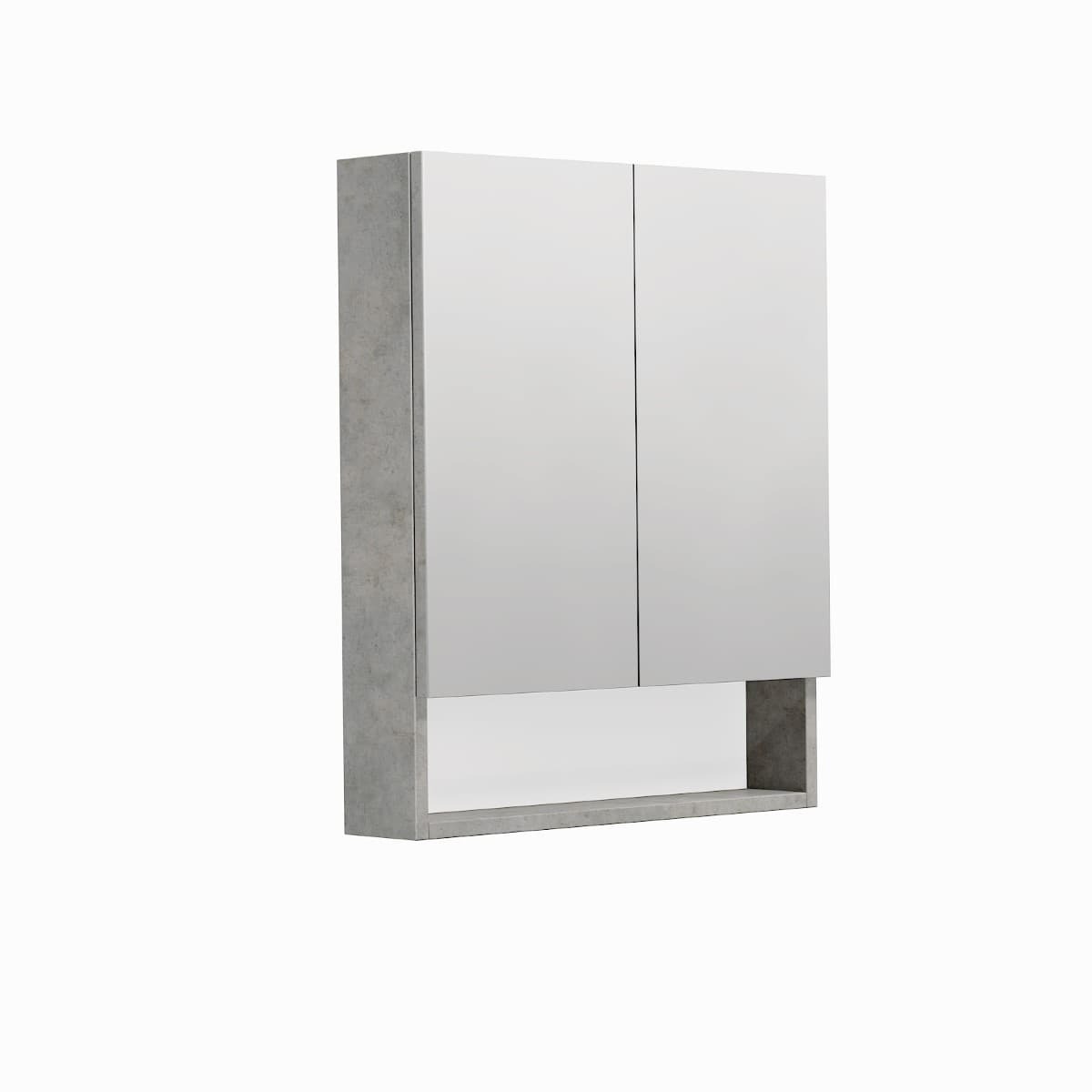 Zrcadlová skříňka SAT Cubeway 14x72 cm lamino beton GALCU60BE SAT