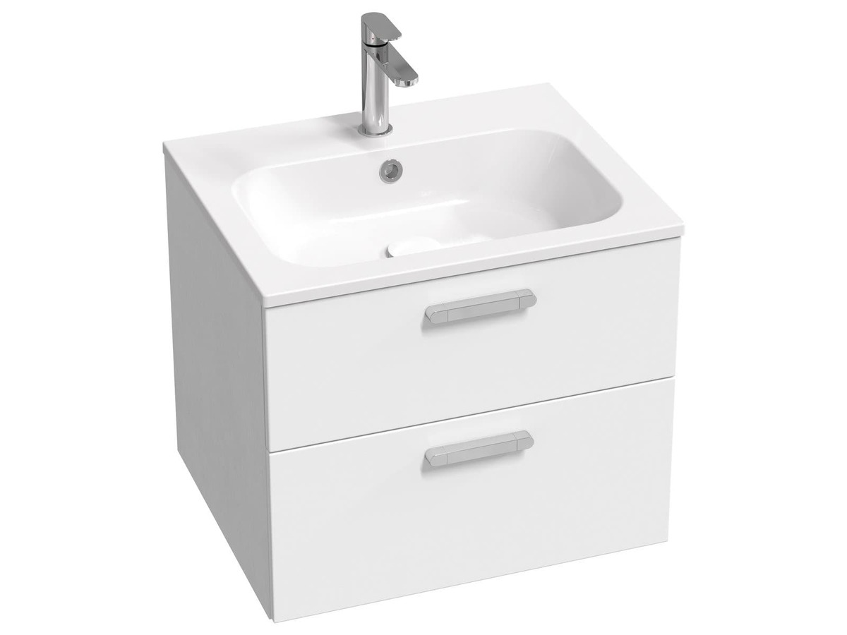 Koupelnová skříňka pod umyvadlo Ravak Chrome II 60x50x49 cm bílá lesk X000001772 Ravak