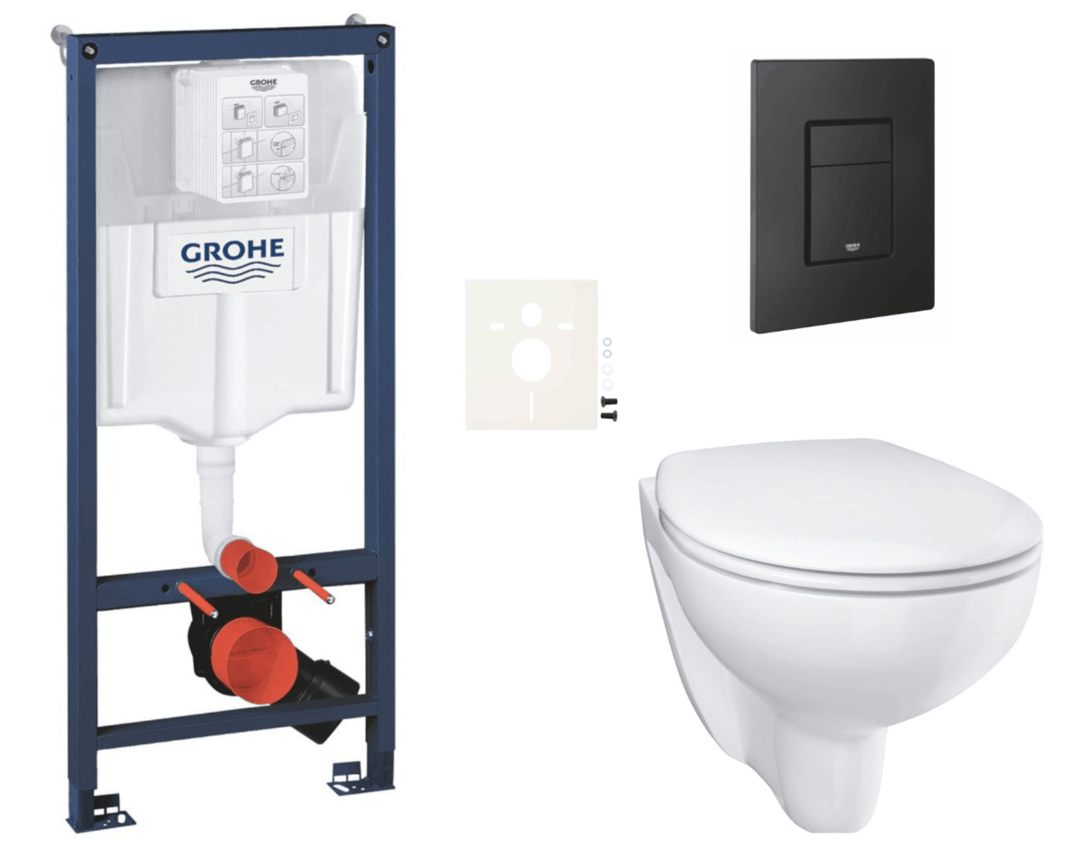 Závěsný wc set do lehkých stěn / předstěnová montáž Grohe Bau Ceramic SIKOGRSBAUEKF0 NO BRAND