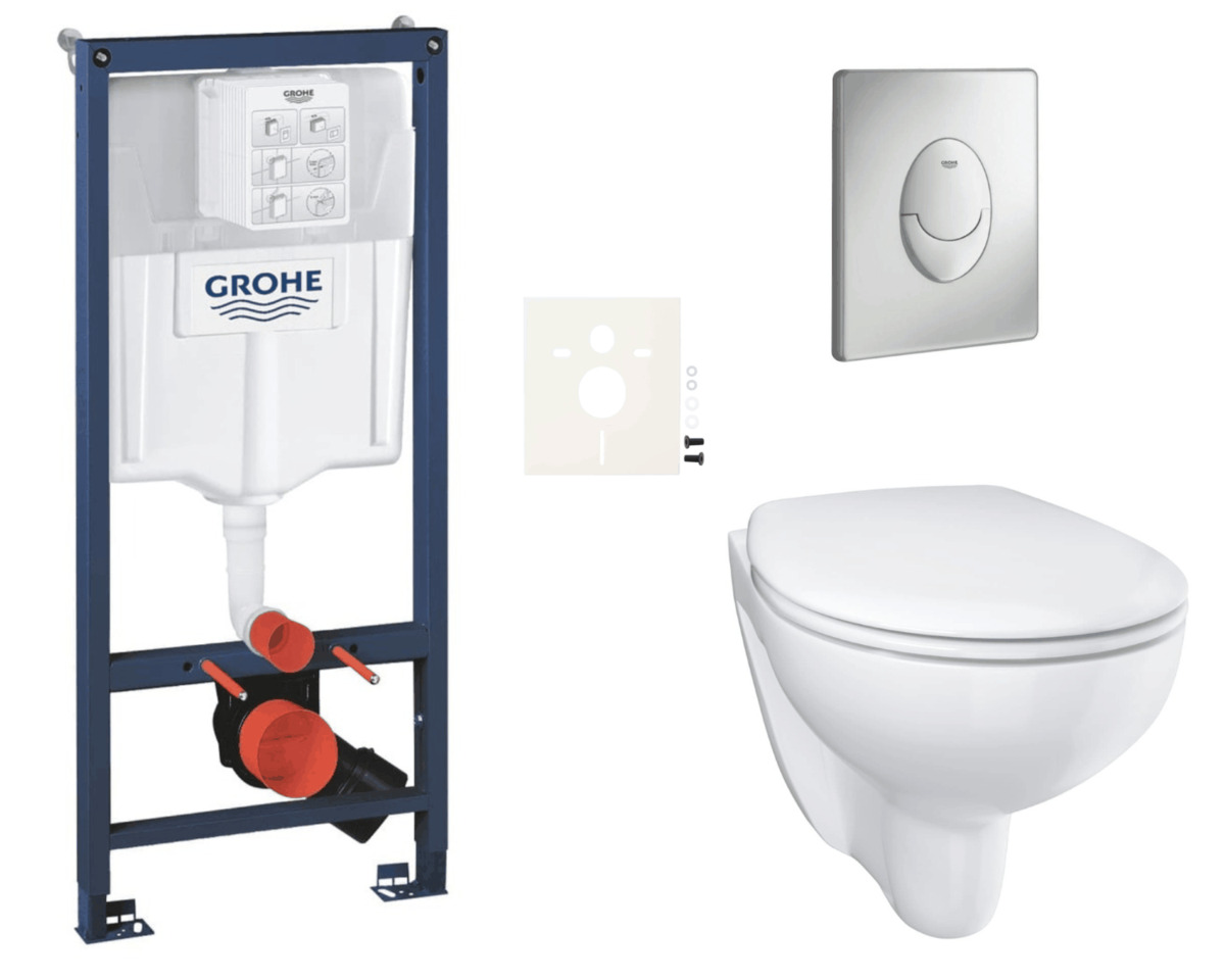 Závěsný wc set do lehkých stěn / předstěnová montáž Grohe Bau Ceramic SIKOGRSBAUSAP00 NO BRAND