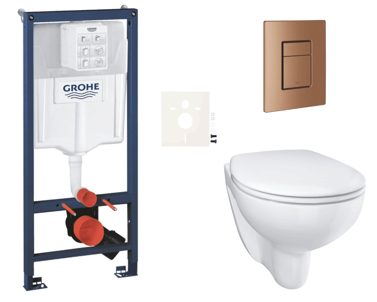 Závěsný wc set do lehkých stěn / předstěnová montáž Grohe Bau Ceramic SIKOGRSBAUSCDL0 NO BRAND