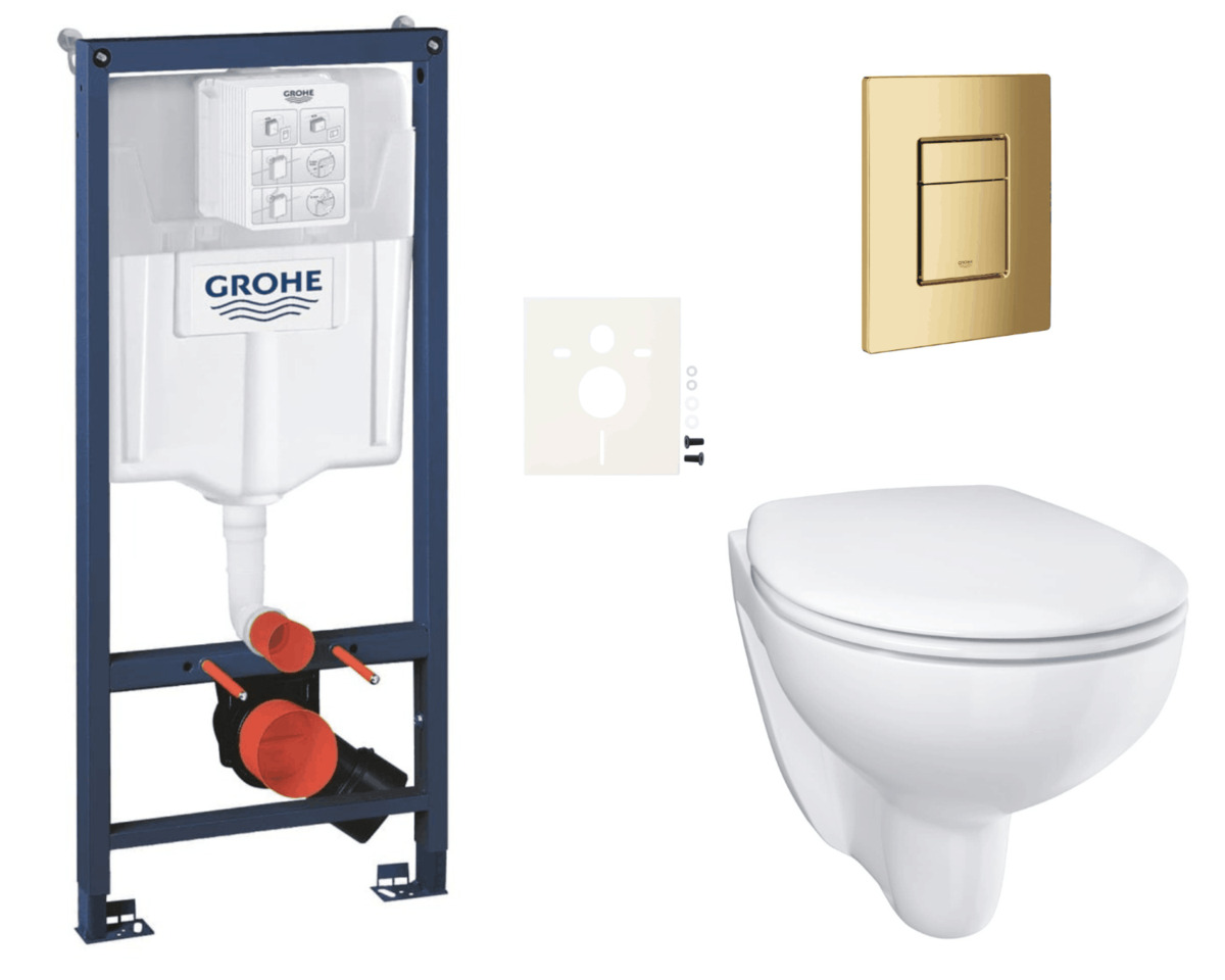 Závěsný wc set do lehkých stěn / předstěnová montáž Grohe Bau Ceramic SIKOGRSBAUSCGL0 NO BRAND