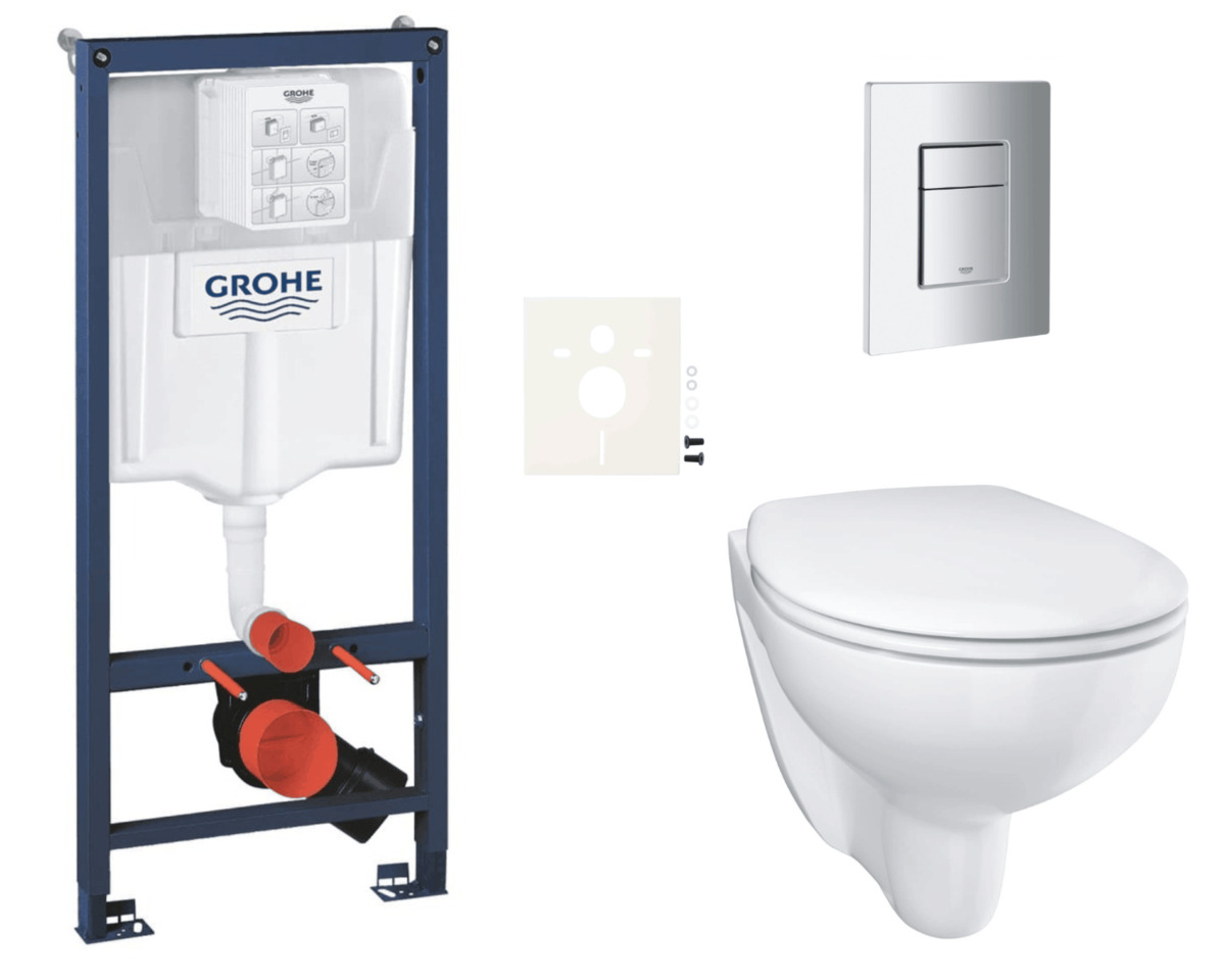 Závěsný wc set do lehkých stěn / předstěnová montáž Grohe Bau Ceramic SIKOGRSBAUSCP00 NO BRAND