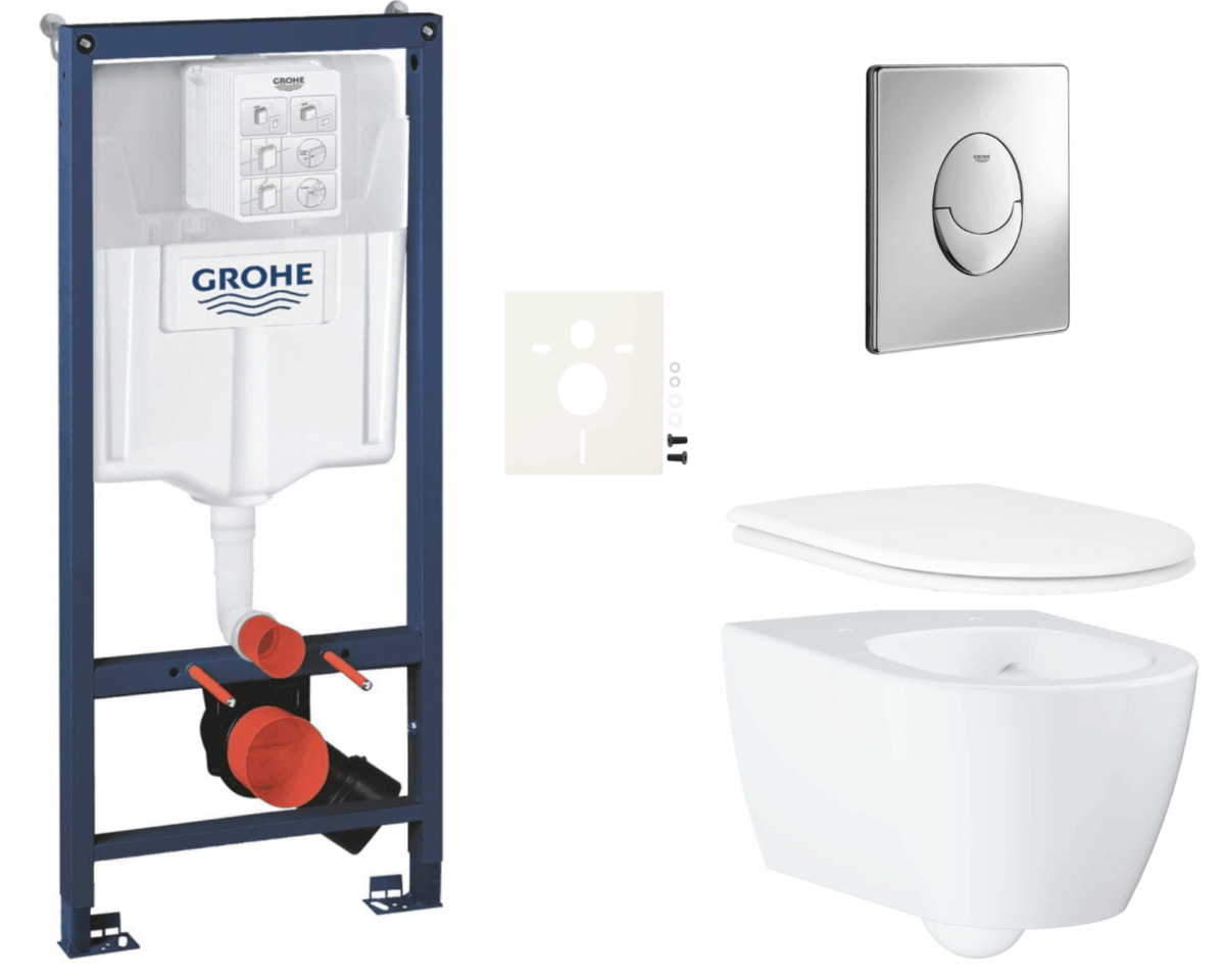 Závěsný wc set do lehkých stěn / předstěnová montáž Grohe Essence SIKOGRSESSA NO BRAND