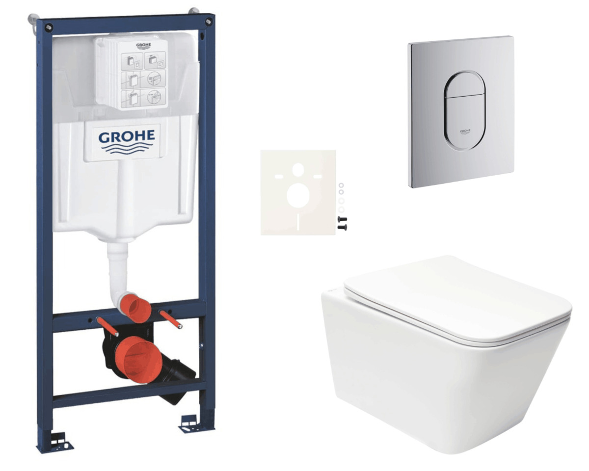 Závěsný wc set do lehkých stěn / předstěnová montáž Swiss Aqua Technologies Infinitio SIKOGRSIN12A NO BRAND