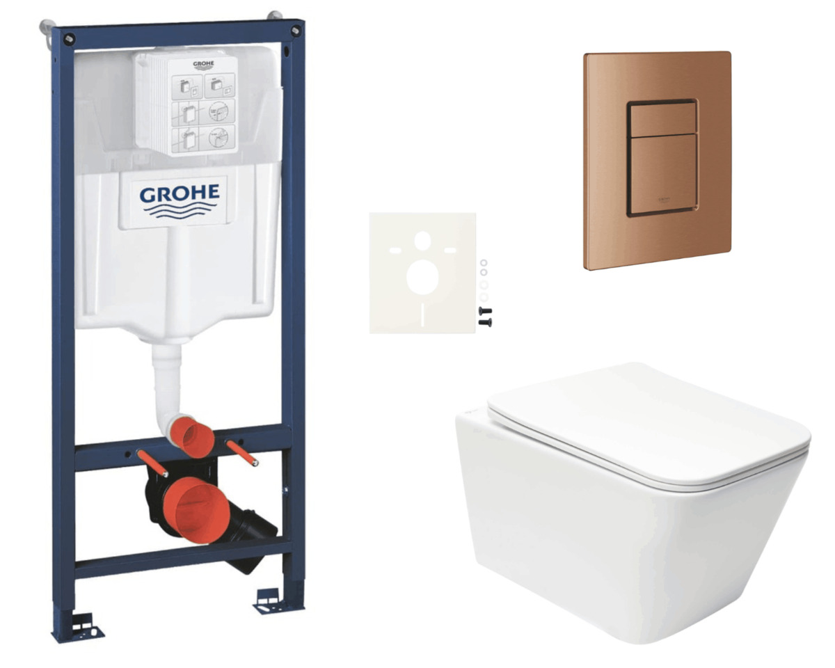 Závěsný wc set do lehkých stěn / předstěnová montáž Swiss Aqua Technologies Infinitio SIKOGRSIN12SCDL0 NO BRAND