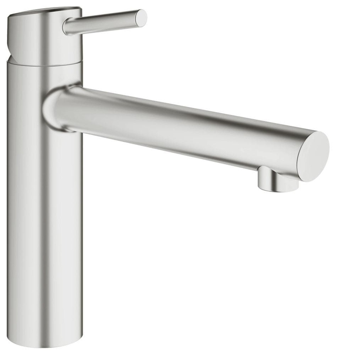 Dřezová baterie Grohe Concetto New s otočným raménkem supersteel 31128DC1 Grohe