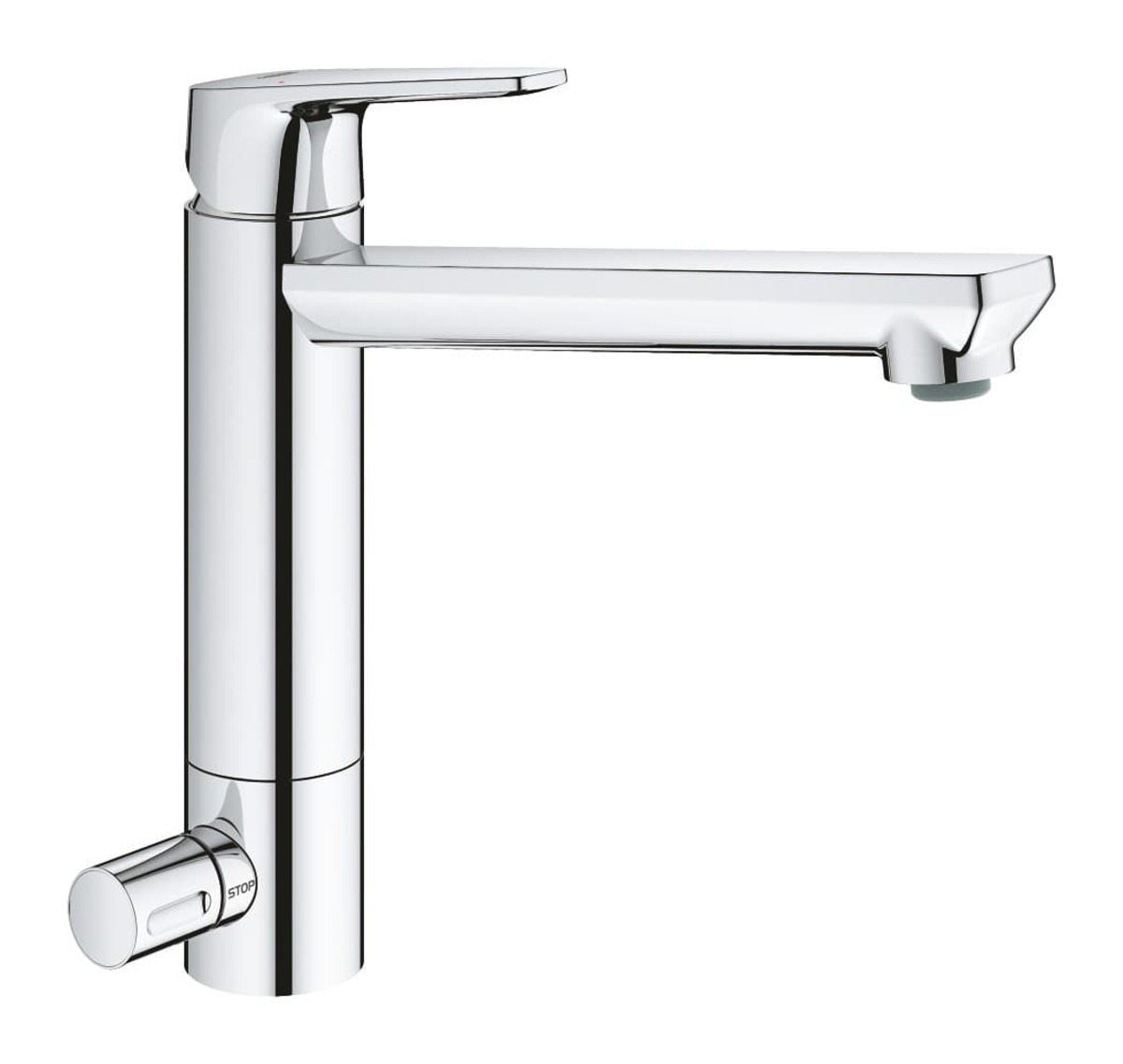 Dřezová baterie Grohe BauEdge 2020 s uzavíracím ventilem chrom 31696000 Grohe