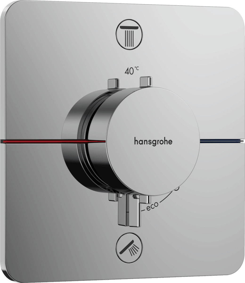 Vanová baterie Hansgrohe ShowerSelect Comfort Q bez podomítkového tělesa chrom 15583000 Hansgrohe