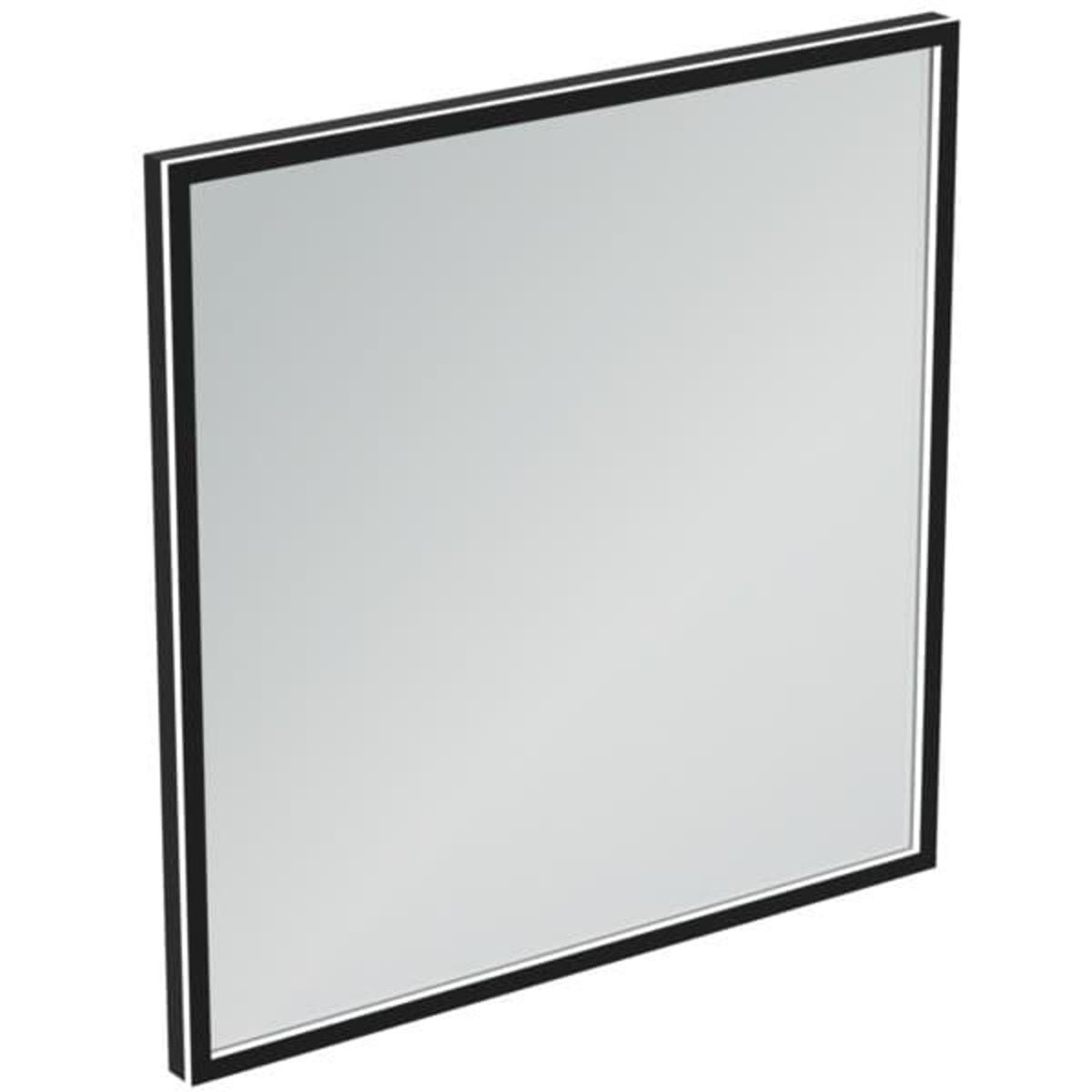 Zrcadlo bez vypínače Ideal Standard Conca 80x80 cm černá matná T3966BH Ideal Standard