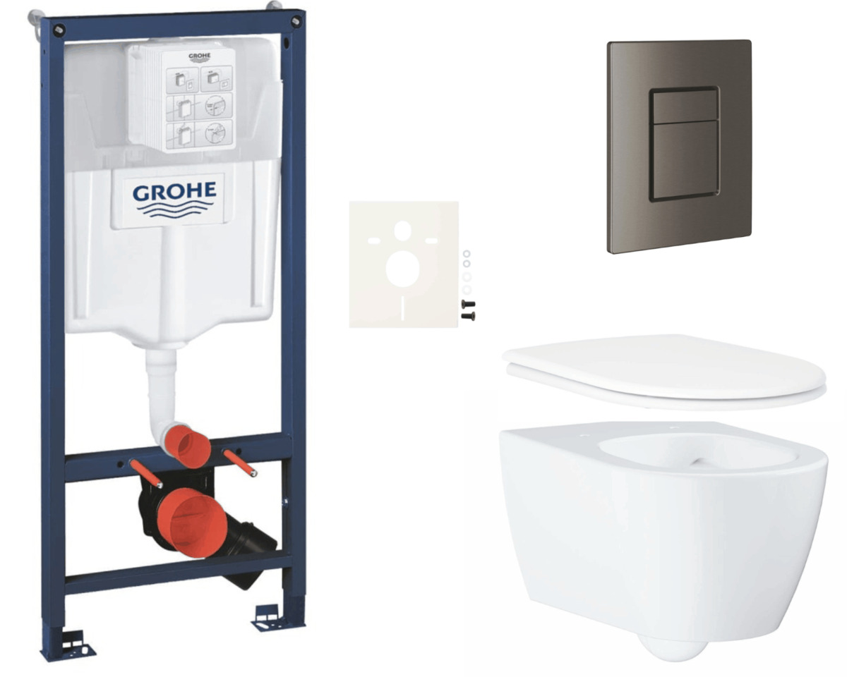 Závěsný wc set do lehkých stěn / předstěnová montáž Grohe Essence SIKOGRSESSCAL0 Grohe