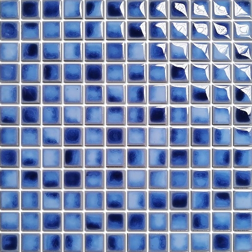 Keramická mozaika Premium Mosaic aqua blue 30x30 cm lesk MOSBH23ABLL Premium Mosaic